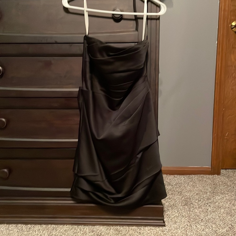 Black David’s Bridal Bridesmaid dress